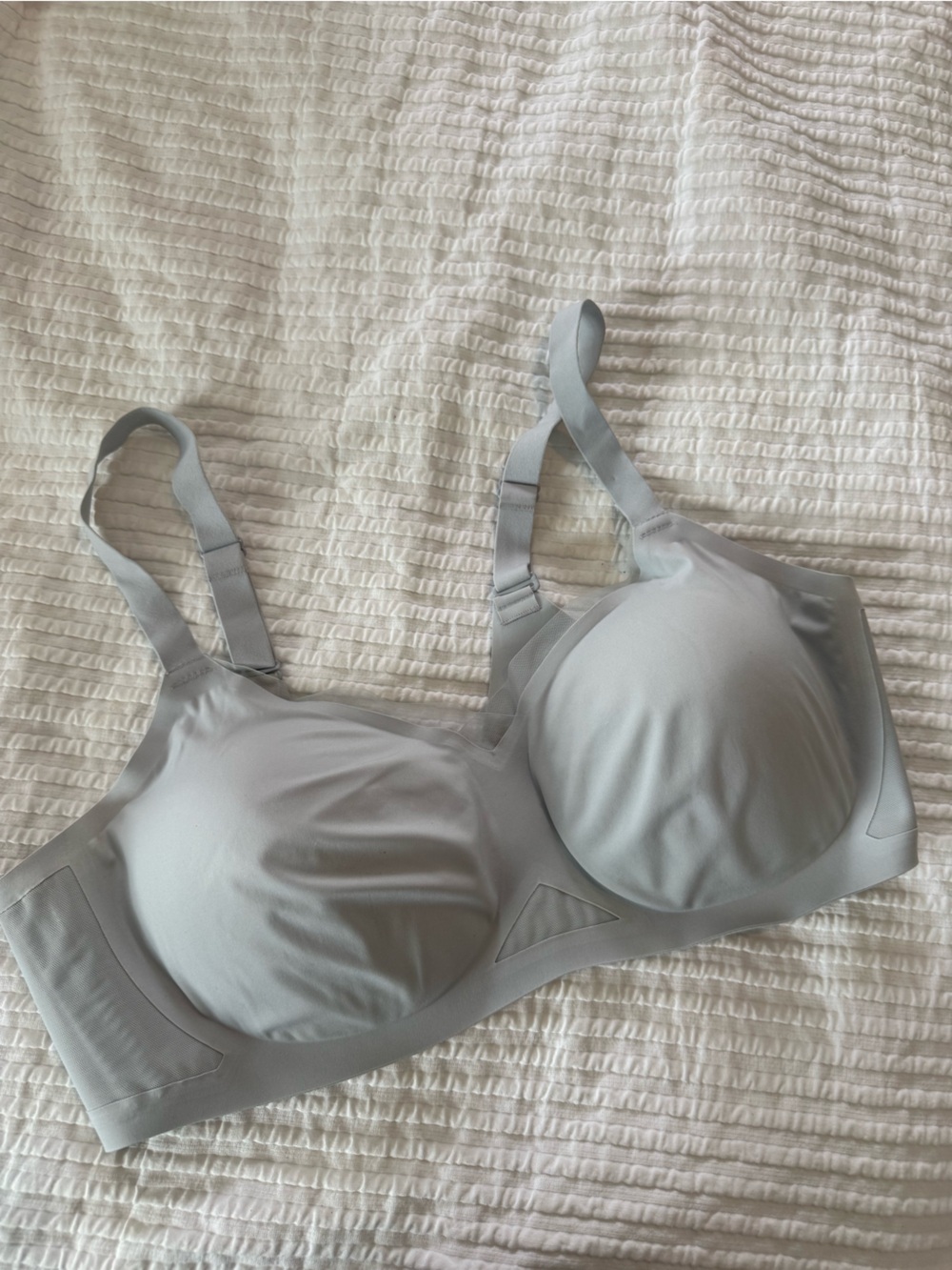 Honeylove Seamless Light Gray Full-Coverage Women's Bra EUC